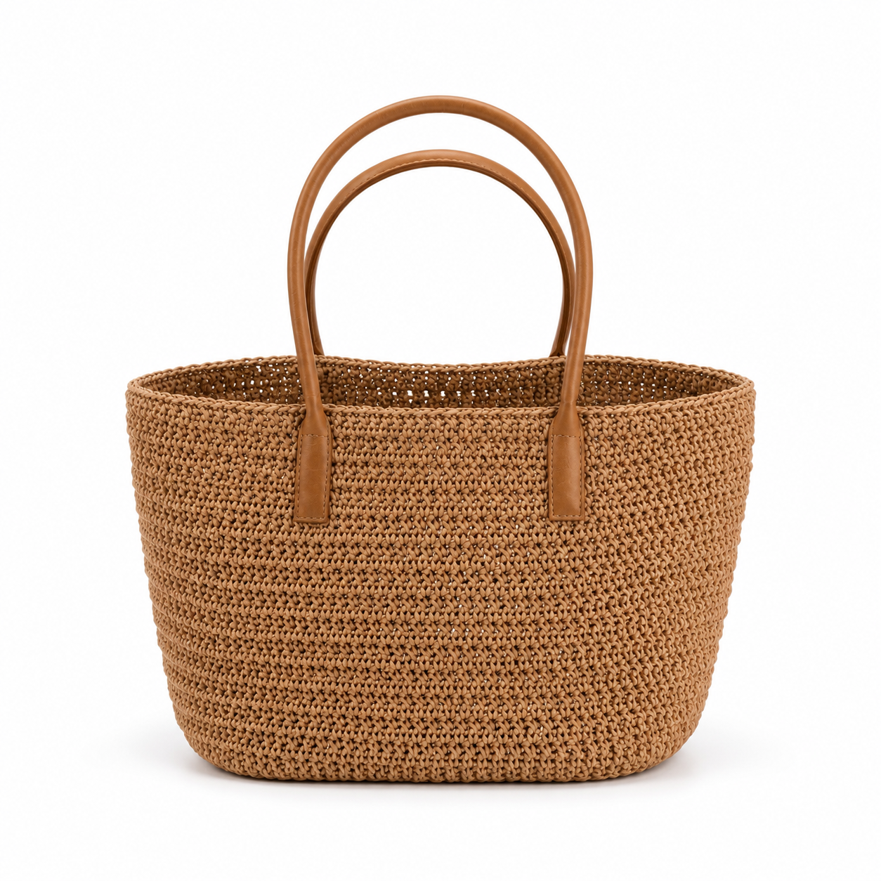 Woven Straw Shoulder Bag