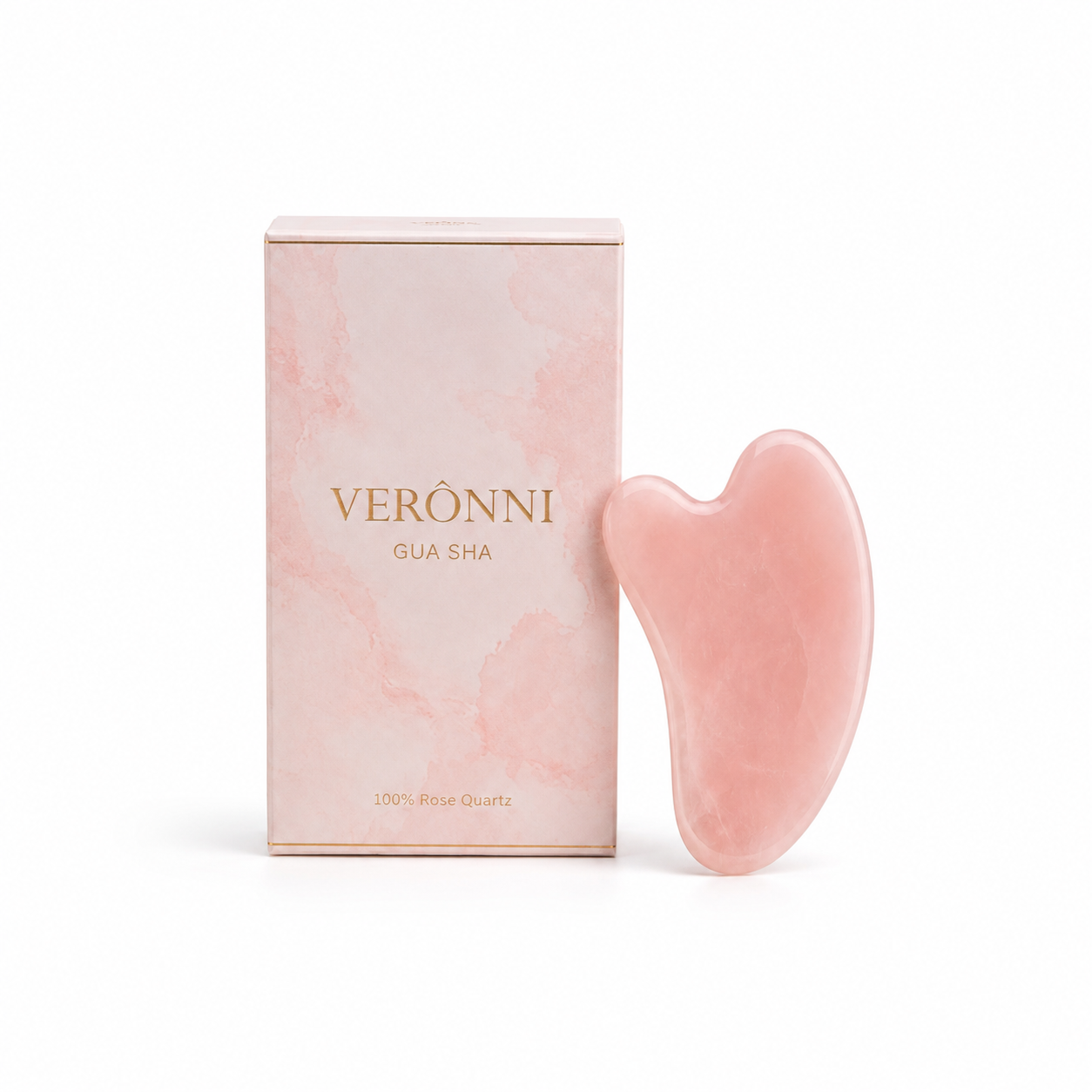 Rose Quartz Gua Sha Facial Massage Tool