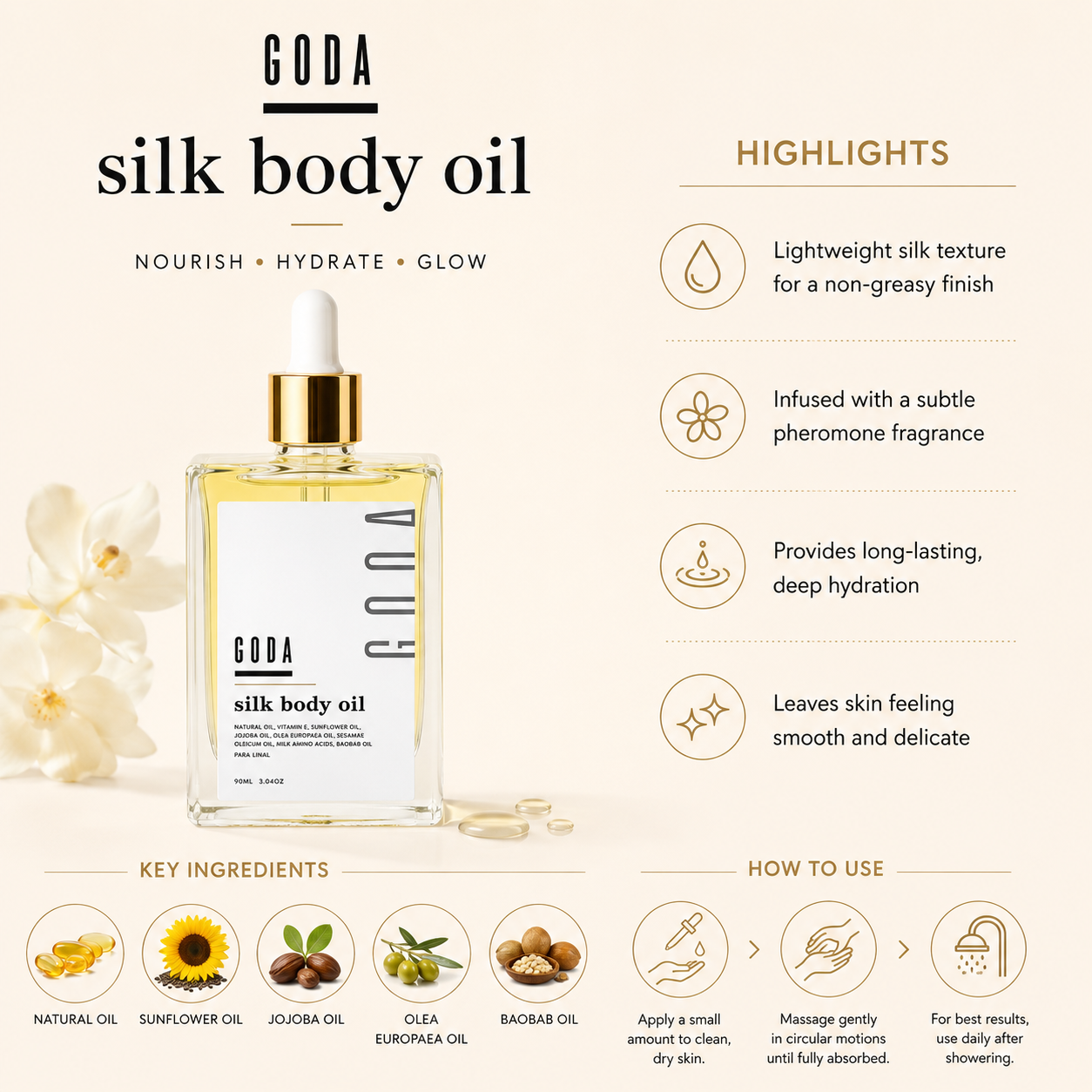 Silk Scented Body Oil