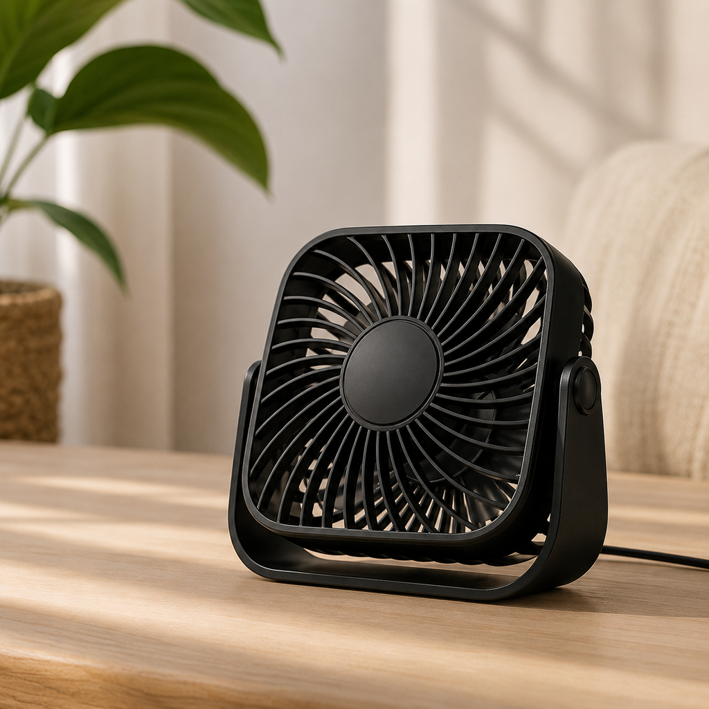 Portable USB Fan, Rechargeable Mini Desk Fan, Personal Cooling Fan for Office, Bedroom, Travel, Camping &amp; Outdoor Use