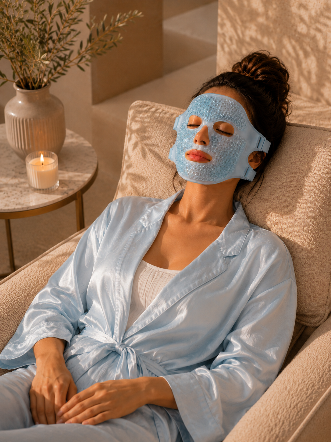 Reusable Cooling Gel Face Mask