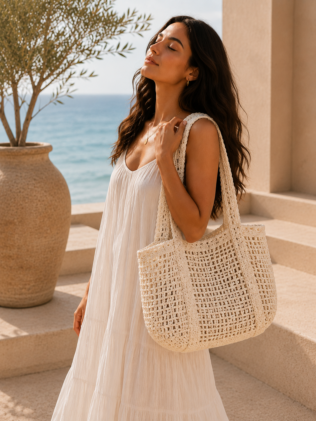 Boho Crochet Shoulder Bag