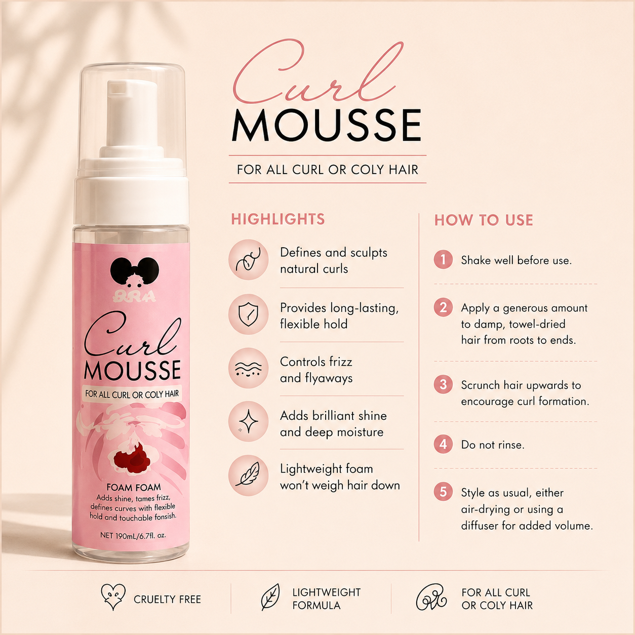 Curl Defining Hair Mousse