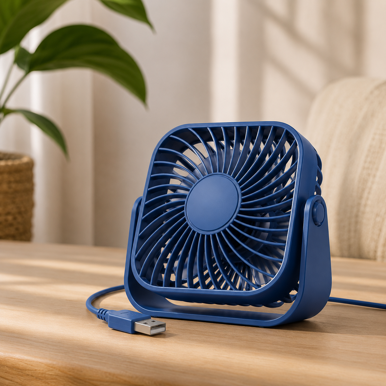 Portable USB Fan, Rechargeable Mini Desk Fan, Personal Cooling Fan for Office, Bedroom, Travel, Camping &amp; Outdoor Use