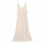 Crochet Knit Maxi Beach Cover-Up