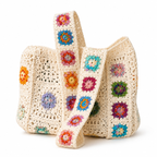 Boho Crochet Shoulder Bag